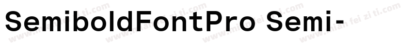 SemiboldFontPro Semi字体转换